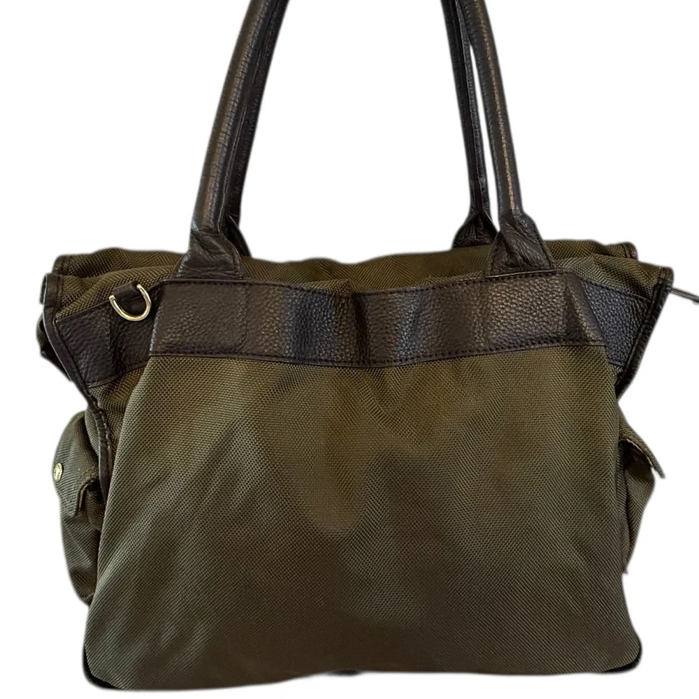 JPK Paris 75 Green and Black Messenger Bag